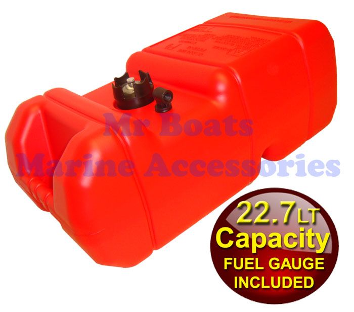 22 Litre ★ OUTBOARD FUEL TANK with GAUGE ★ Boat Marine Petrol Portable